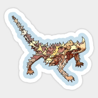 Thorny devil cartoon illustration Sticker